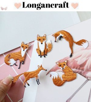Fox Embroidered Iron On Patches