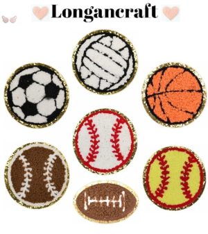 A set of Football Iron on Patches