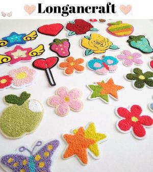 butterfly cartoon chenille patch