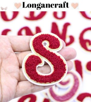 English Chenille Iron On Letters