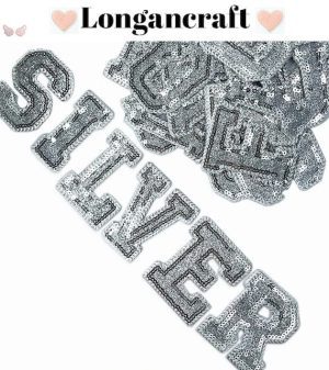 Longangercraft silver sequin letters.