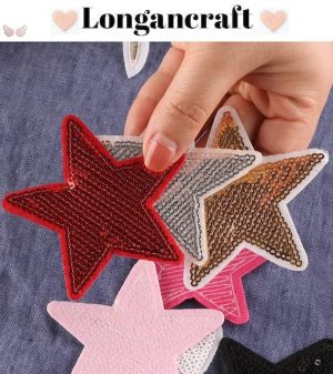 Star Sequin Iron On Patches