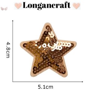 Colorful Star Sequins Patch