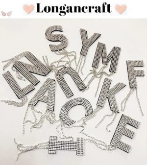 Silver Iron On Letters