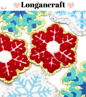 Colorful Snowflake Chenille Patch