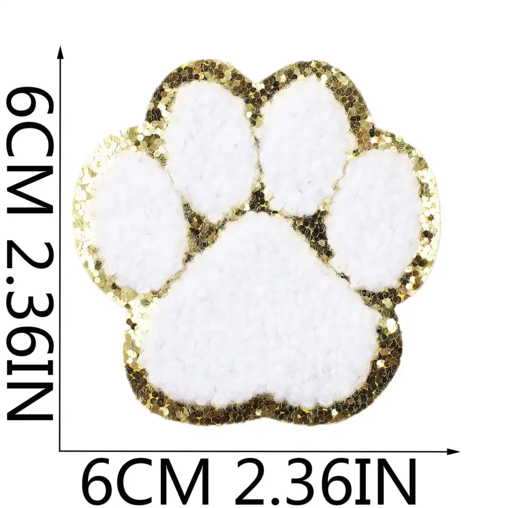 paw iron on patches