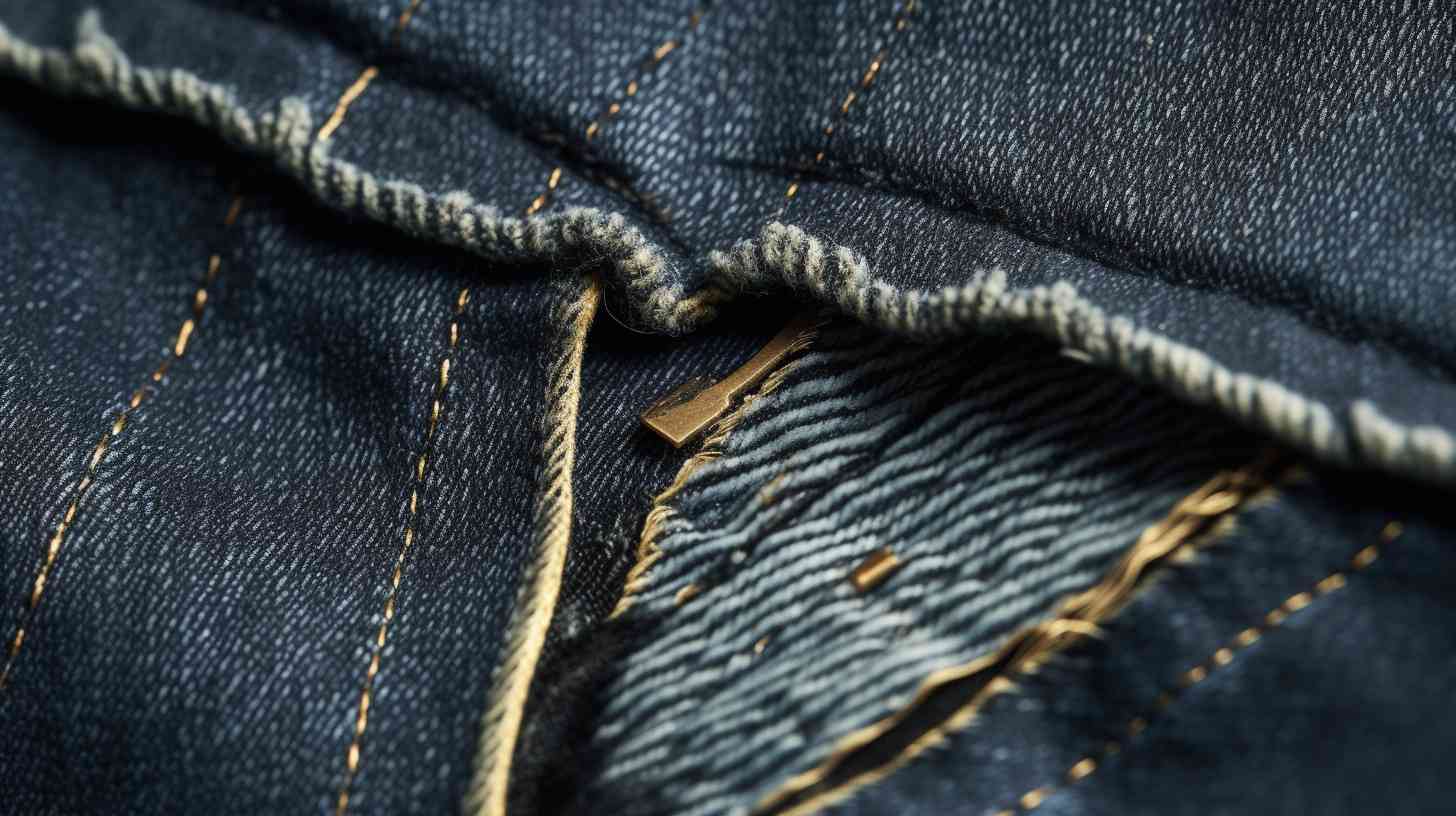 A close up of a pair of jeans.