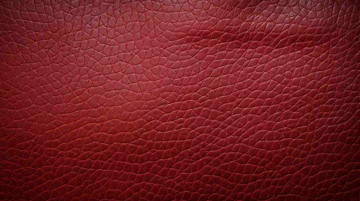 Close-up of reddish-brown leather texture, can you iron patches to leather?