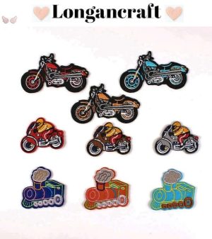 A group of Motorcycle Iron On Patches