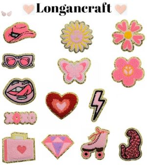 Cowgirl Pink Chenille Patches