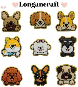 Cute Dog Chenille Patches