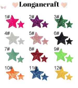 Glitter Star Sequin Patches