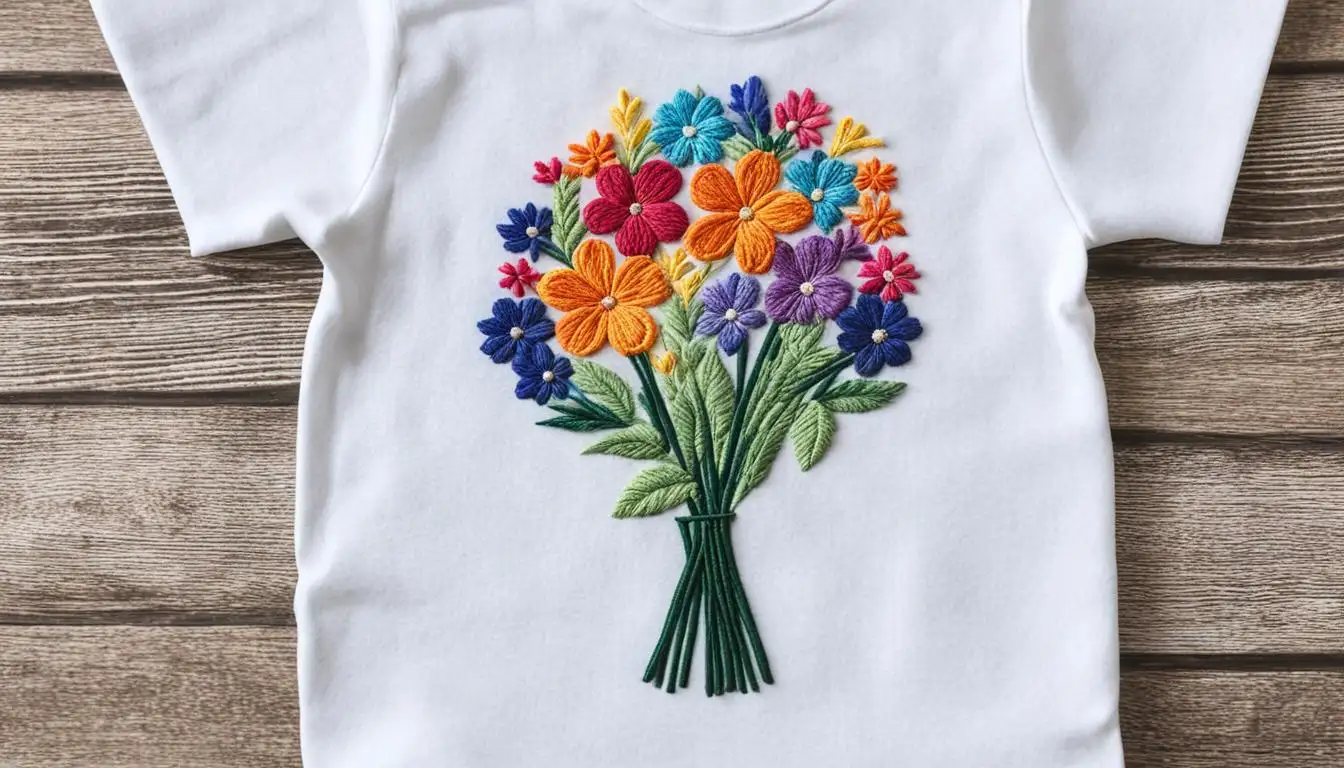 T-shirt decorating ideas with embroidery.