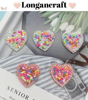 Heart Color Beads Patches