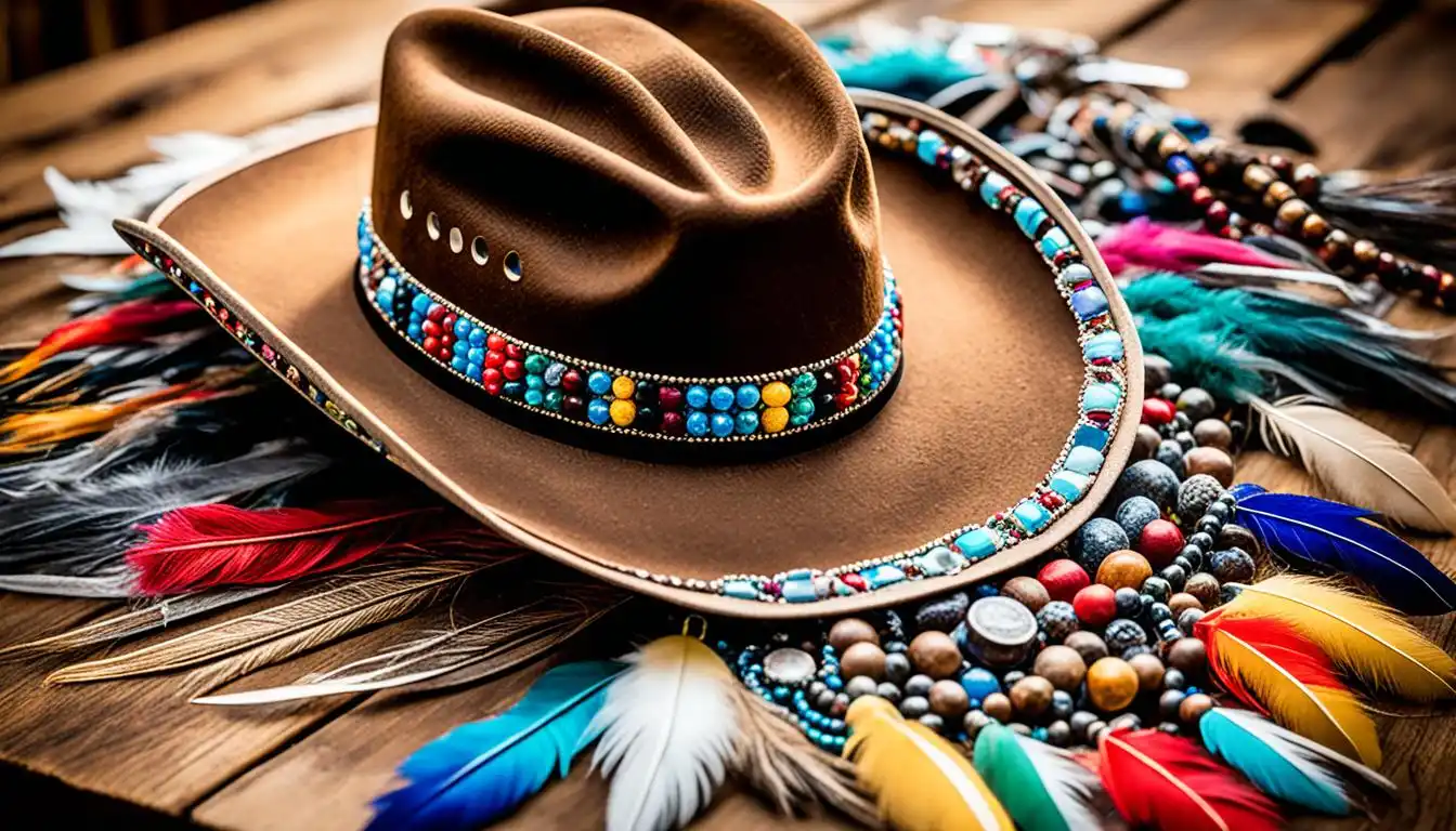 Bead Embellishment: Wrap Bead String Around the Hat