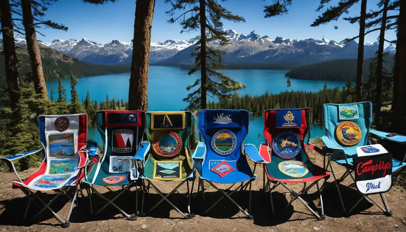 Travel patches ideas:use patches to decorate camping chairs.