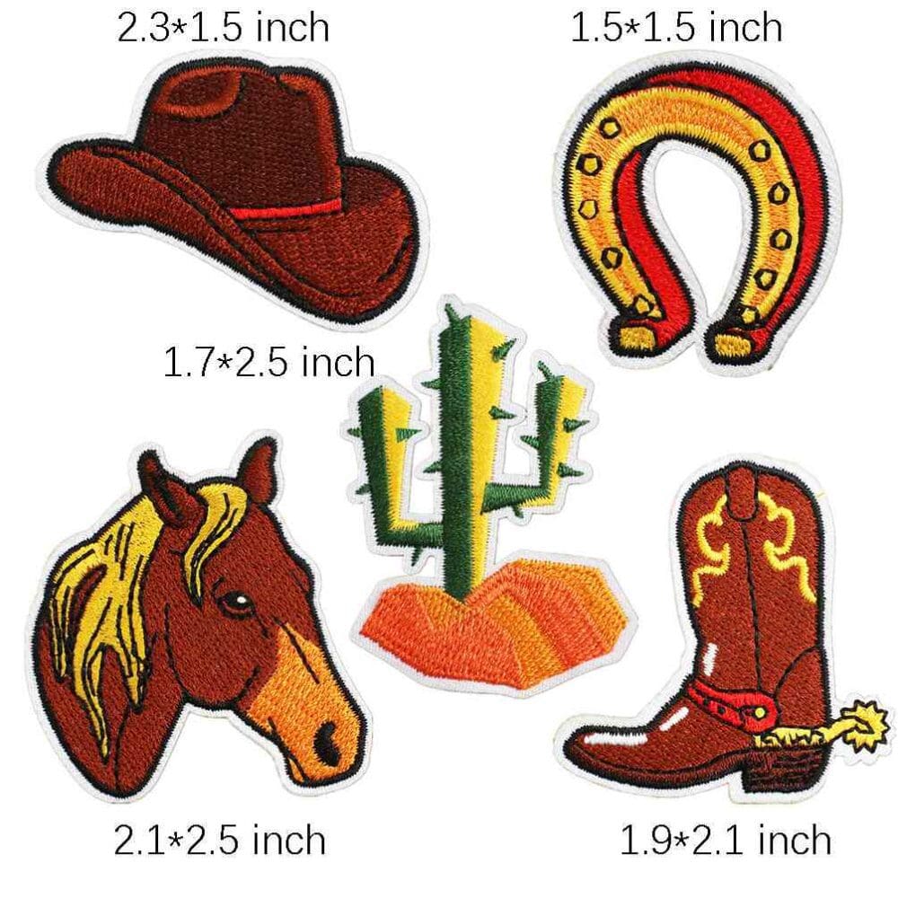 Western Letter Embroidery Patches