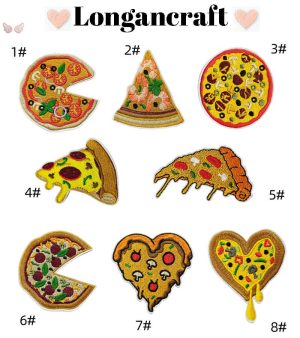 Pizza Embroidered Patches