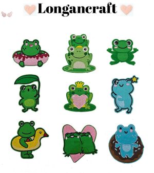 Frog Embroidered Patches