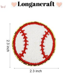Ball Glitter Embroidered Patch
