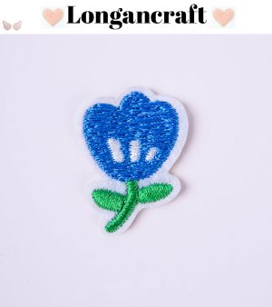 Color Tulip Embroidered Patches