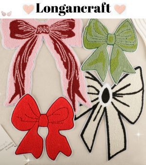 Big Bowknot Chenille Patches- Longancraft