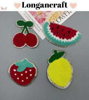 Lemon Strawberry Chenille Patch- Longancraft