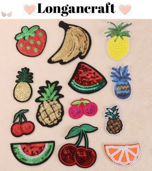 Sequin Pineapple Iron On Patch- Longancraft
