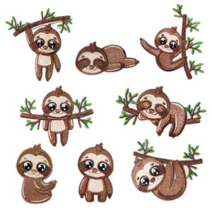 Animal Sloth Embroidered Patches