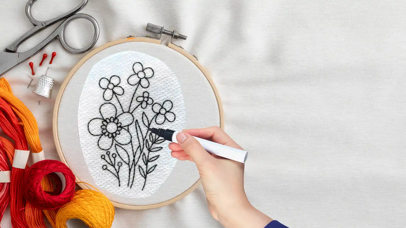 How to Transfer Patterns for Embroidery with 6 Simple Methods