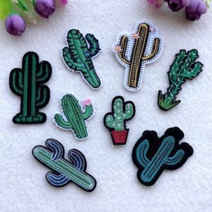 Western Cactus Iron On Patches- Longancraft