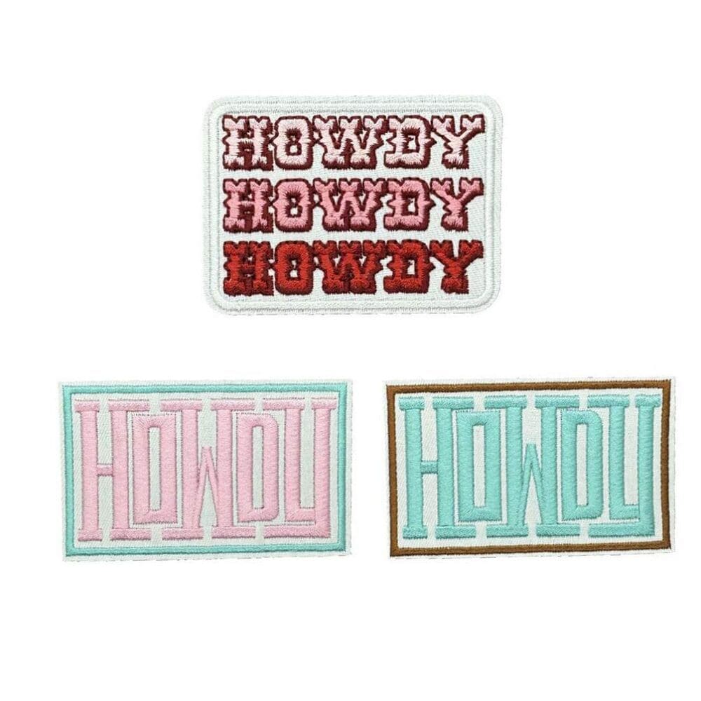 Howdy Cowgirl Embroidered Patch