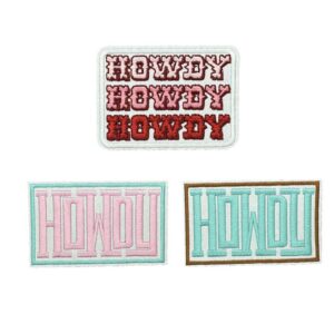 Howdy Cowgirl Embroidered Patch