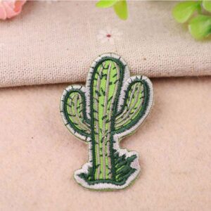 Wildflower Cactus Iron On Patches- Longancraft