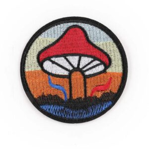 Mushroom Badge Iron On Patches