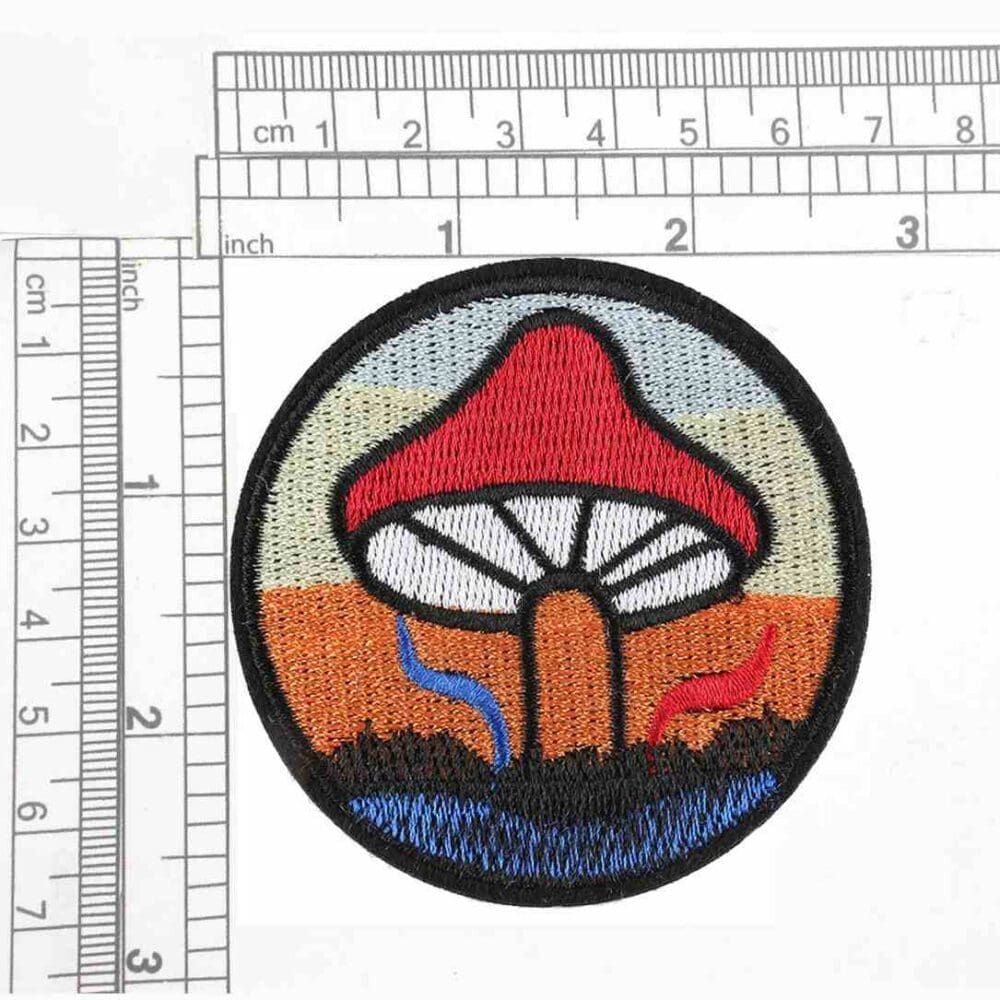 Mushroom Badge Iron On Patches