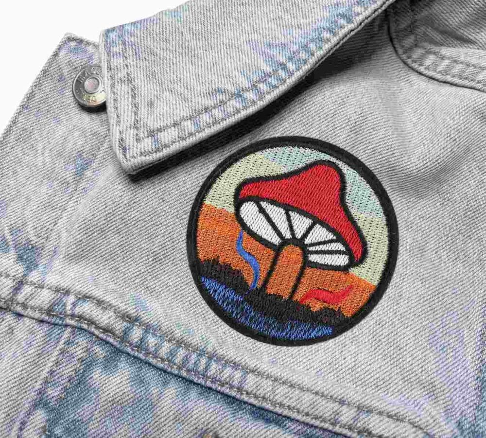 Mushroom Badge Iron On Patches