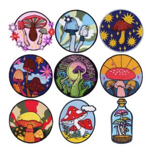 Color Mushroom Iron On Patches