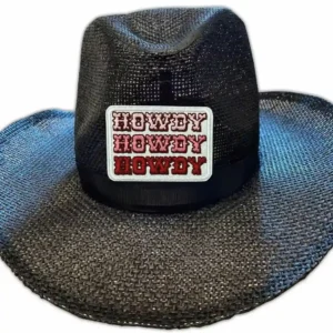 cowboy hat with western patches