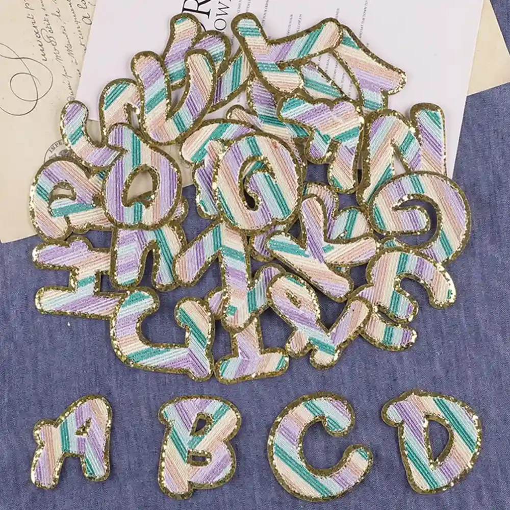 Colorful Iron On Letters Patch