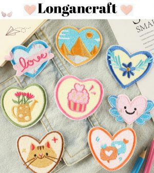Cat Flower Embroidered Patches