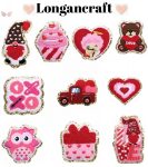 Heart Bear Chenille Patches