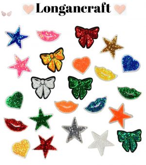 Heart Lip Sequin Patches
