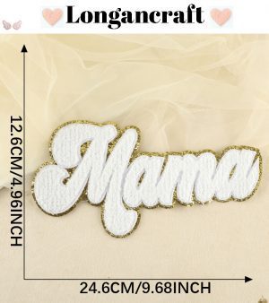 Leopard MAMA Letter Patches
