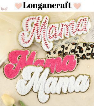 Leopard MAMA Letter Patches