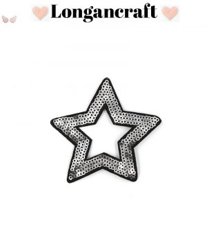 Hollow Star Sequin Patches