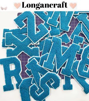 Big Blue Letter Embroidered Patch