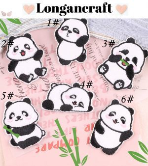 Panda Embroidered Patches