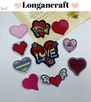 Colorful Heart Letter Patches