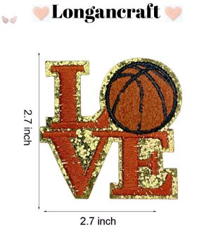 Basketball Letter Patches